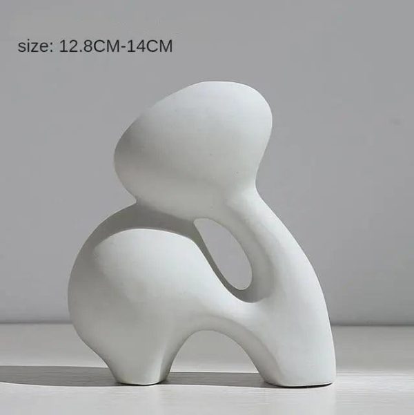 Elegancki biały ceramiczny wazon 12–14 cm
