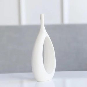 Wazon ceramiczny nowoczesny z otworem elegancki styl
