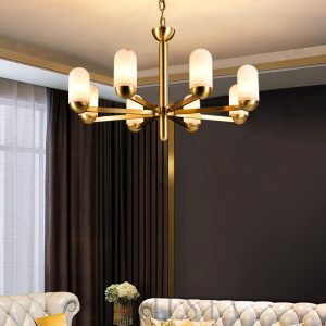 wm_10041247037805985982.jpg Wilton - Żyrandol Alabaster — mosiądz, alabastrowe klosze