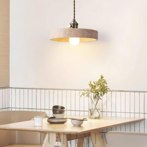 Alagusmo - Travertynowa lampa wisząca - minimalistyczna