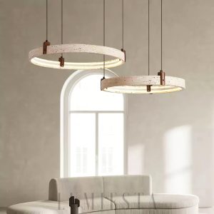 wm_10324743625925307644.jpg Luksusowy okrągły pierścieniowy żyrandol z naturalnego trawertynu i drewna, 2/3 okręgi