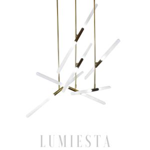 Elegancka lampa wisząca Hash liniowa — kolory i rozmiary