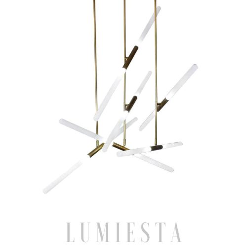 Elegancka lampa wisząca Hash liniowa — kolory i rozmiary