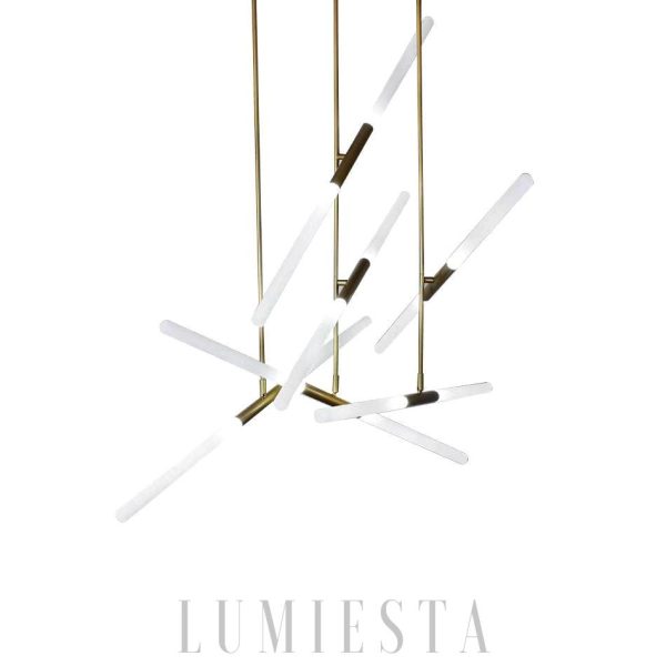 Elegancka lampa wisząca Hash liniowa — kolory i rozmiary