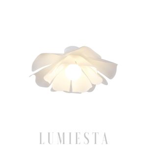 Nightbloom - Biała lampa sufitowa w kształcie kwiatu