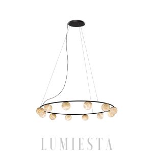 Lampa wisząca Tribeca z alabastru w stylu nowoczesnym