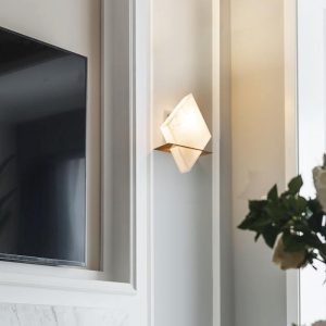 wm_10516766775644046386.jpg Rhombus - Alabastrowa lampa ścienna nowoczesna 20 cm