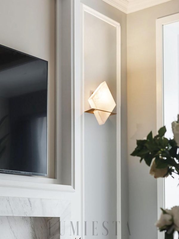 wm_10516766775644046386.jpg Rhombus - Alabastrowa lampa ścienna nowoczesna 20 cm