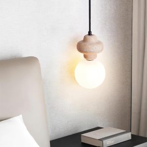 wm_10524689762990435704.jpg Luksusowa trawertynowa lampa wisząca rzeźbiona okrągła