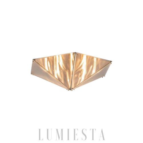 Lampa sufitowa Fragment 40 cm chrom/przezroczysta nowoczesna