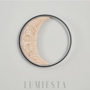 Luna - lampa ścienna w stylu nowoczesnym księżycowa