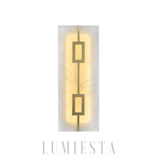 wm_10954915878639379735.jpg Lampa ścienna Alabaster - mosiądz, biała, kwadrat/prostokąt
