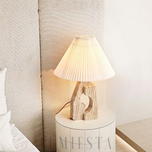 Mirage - Nowoczesna lampa stołowa z trawertynu 43 cm