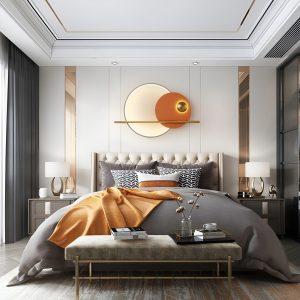 Sunset Nowoczesna podwójna lampa ścienna okrągła