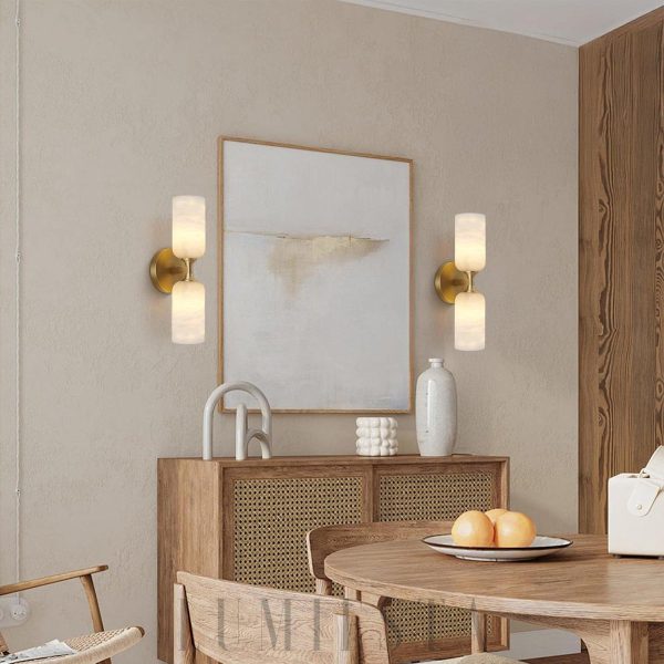 Monty - Lampa ścienna w stylu minimalistycznym z alabastru