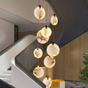 Harvest - lampa wisząca z alabastru w stylu nowoczesnym