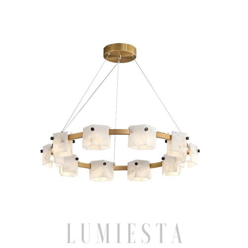 Chelsea - Alabastrowy żyrandol Diament 60/80/100 cm