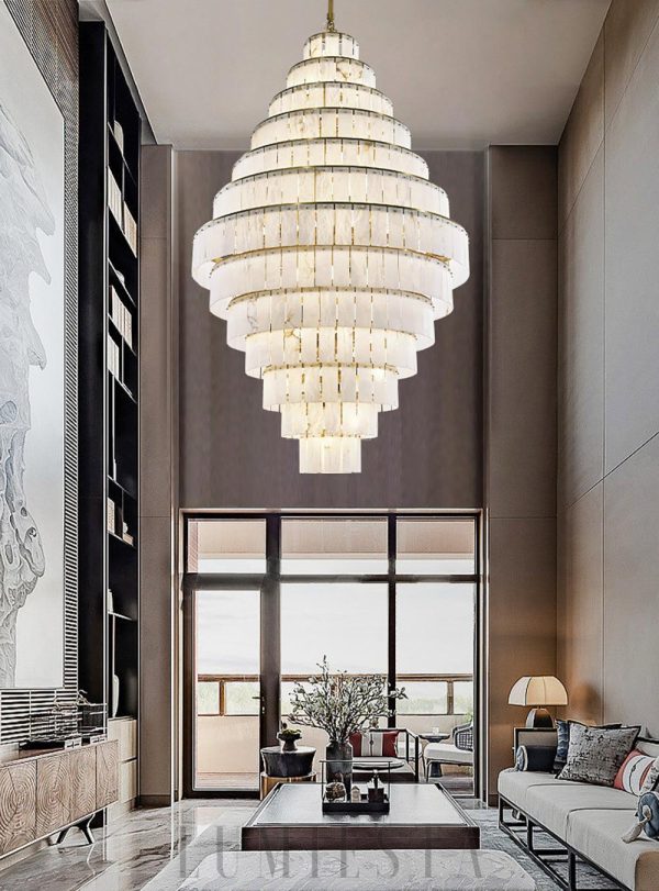 Kaskadowy żyrandol alabastrowy Type A 80x114cm