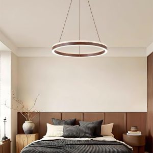 wm_11284114080580115895.jpg Solaro - Okrągły żyrandol z trawertynu lampa wisząca beżowy okrągła z drewnem nad stół