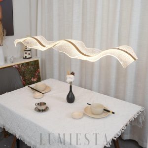 Lampa wisząca nordycka z efektem fal wodnych 100–120 cm