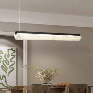 Lampa wisząca Alabaster w stylu nowoczesnym 100cm i 120cm