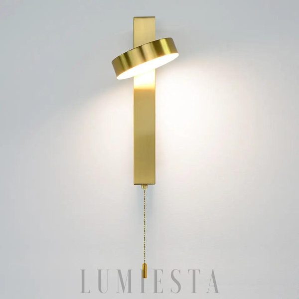 Nowoczesna obrotowa lampa ścienna w kształcie krzyża