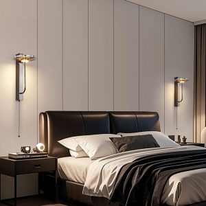 Luksusowa lampa ścienna Marble Aloa marmurowy klosz LED