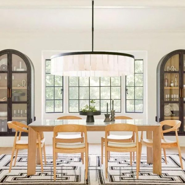 Alabastr - lampa wisząca okrągła w stylu minimalistycznym