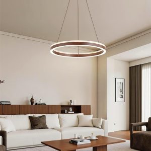 wm_11645388119656806054.jpg Solaro - Okrągły żyrandol z trawertynu lampa wisząca beżowy okrągła z drewnem nad stół