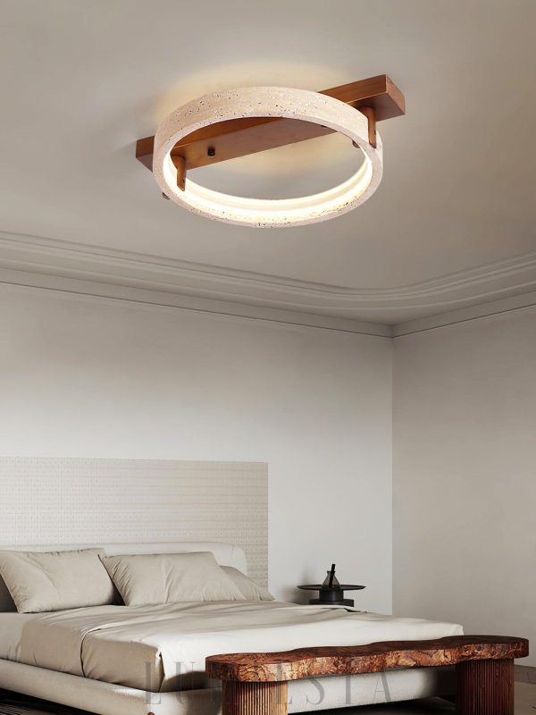 Maris - Lampa sufitowa w kolorze beżowym z travertynu