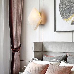 wm_11892214182842349778.jpg Rhombus - Alabastrowa lampa ścienna nowoczesna 20 cm