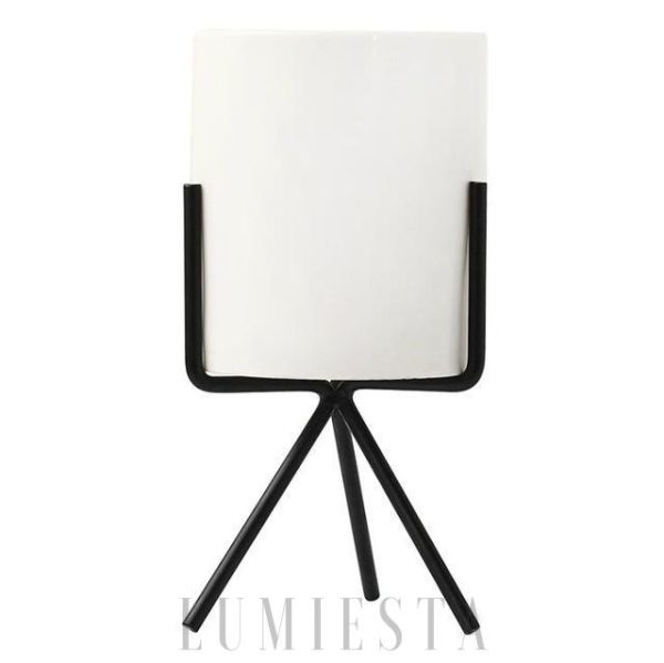 Eleganckie potrójne stojaki na doniczki — biało-złote