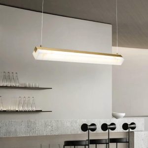 Lampa wisząca Alabaster w stylu nowoczesnym 100cm i 120cm