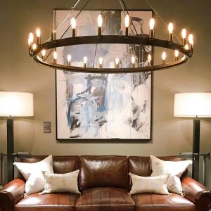 Lampa wisząca Camino Vintage 185 cm mosiądz/czarny