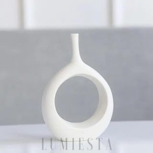 Wazon ceramiczny nowoczesny z otworem elegancki styl