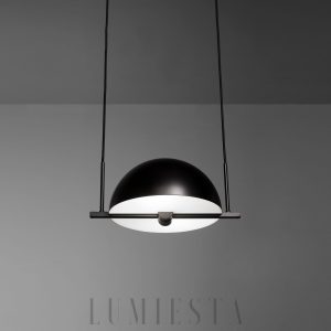 Nowoczesna lampa wisząca Trapeze 28 cm czarna