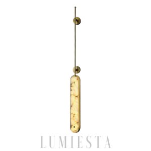 Kinkiet owalny Lysandra Alabaster LED wys 90 130 180 cm