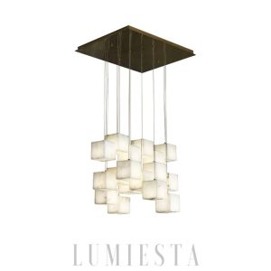 Unike - lampa wisząca w stylu nowoczesnym z alabastru