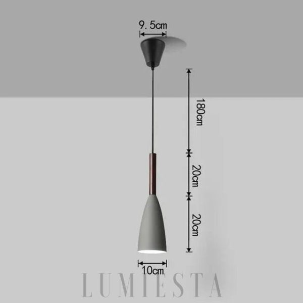 Wisząca lampa trójramienna w nowoczesnym stylu