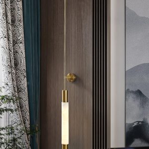 Verita - Nowoczesny kinkiet Alabaster, minimalistyczny styl