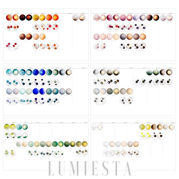 Lampa wisząca 28 głowic kolorowa kula stylowy żyrandol