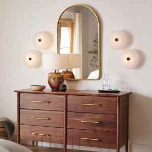 Ankeny - Lampa sufitowa Alabaster w kształcie okrągłym 20cm