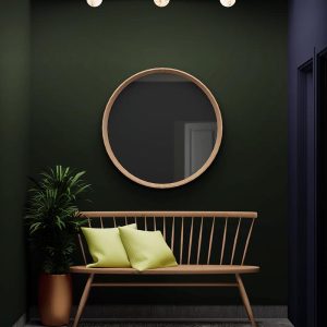 Tribeca - Lampa sufitowa w stylu retro czarna i biała 12cm