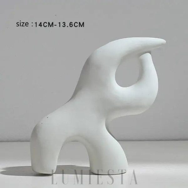 Elegancki biały ceramiczny wazon 12–14 cm