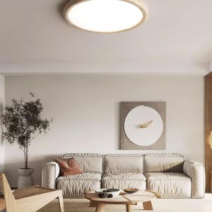 Kleine - Elegancki kinkiet sufitowy z trawertynu, nowoczesny 48 cm