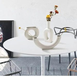 Unikalny wazon ceramiczny o nowoczesnym kształcie 23 cm