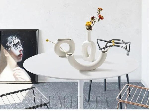 Unikalny wazon ceramiczny o nowoczesnym kształcie 23 cm