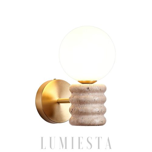 wm_12985031101545697891.jpg Lampa ścienna Romus Travertine – beżowa, minimalistyczna
