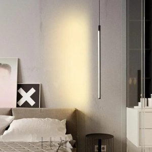Nowoczesna wisząca lampa LED w minimalistycznym stylu