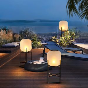 Lhotse - Elegancka lampa ogrodowa w stylu latarni